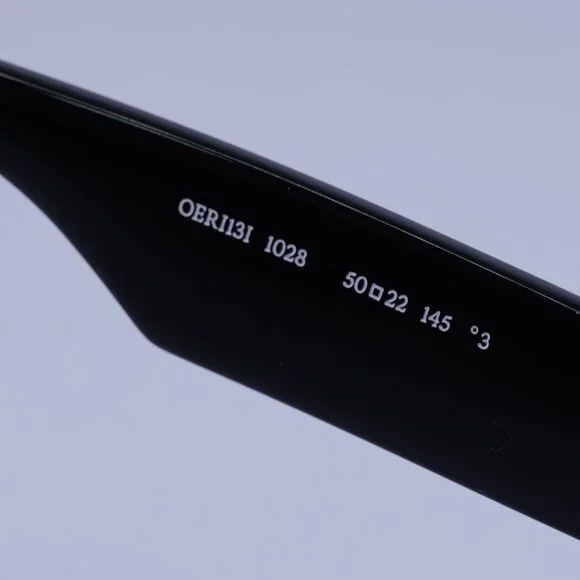 Off-White OERI13I JACKSON 1028 Sunglasses Black Square Frame, Burgundy Lenses